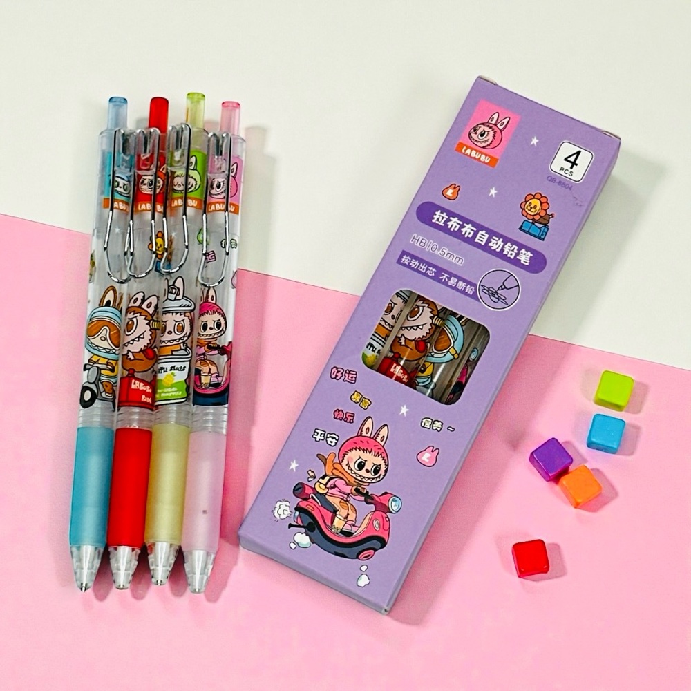 LABUBU PEN CUTE LABUBU PEN 4 PACK